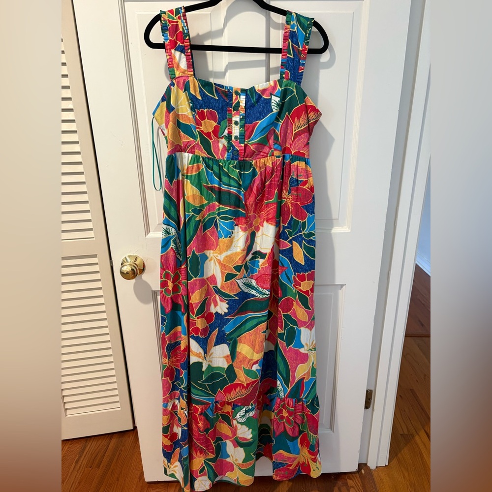 Skies Are Blue Colorful Maxi Dress